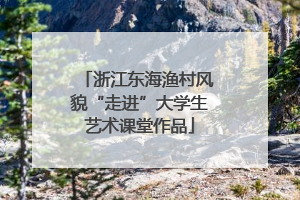 浙江东海渔村风貌“走进”大学生艺术课堂作品
