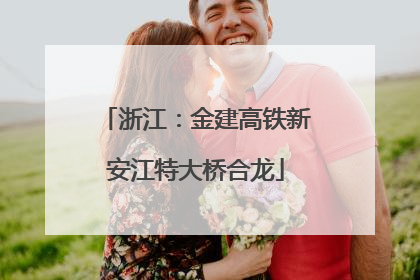 浙江：金建高铁新安江特大桥合龙