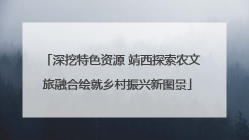 深挖特色资源 靖西探索农文旅融合绘就乡村振兴新图景