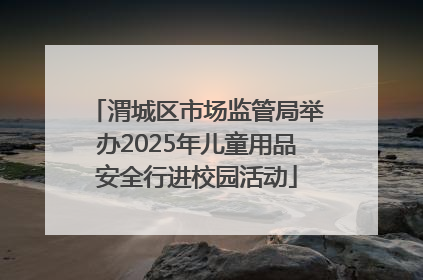 渭城区市场监管局举办2025年儿童用品安全行进校园活动