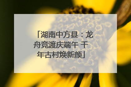 湖南中方县：龙舟竞渡庆端午 千年古村焕新颜