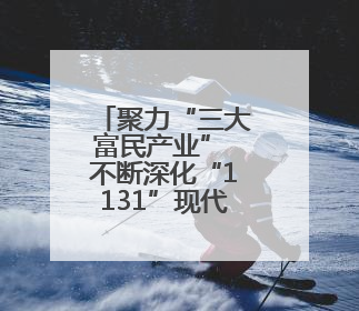 聚力“三大富民产业” 不断深化“1131”现代化产业体系