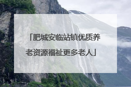 肥城安临站镇优质养老资源福祉更多老人