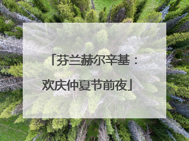 芬兰赫尔辛基：欢庆仲夏节前夜