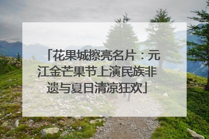 花果城擦亮名片：元江金芒果节上演民族非遗与夏日清凉狂欢
