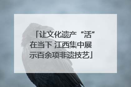 让文化遗产“活”在当下 江西集中展示百余项非遗技艺