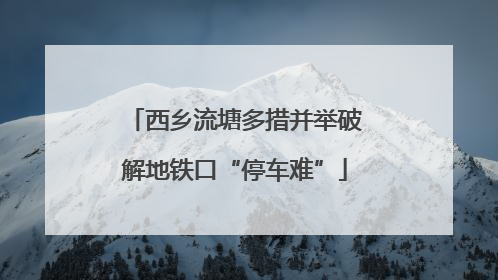 西乡流塘多措并举破解地铁口“停车难”