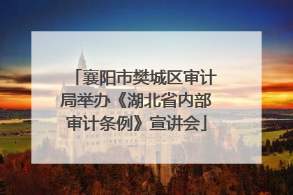 襄阳市樊城区审计局举办《湖北省内部审计条例》宣讲会