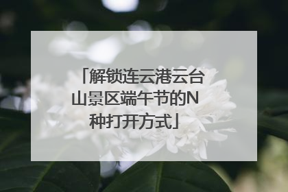 解锁连云港云台山景区端午节的N种打开方式