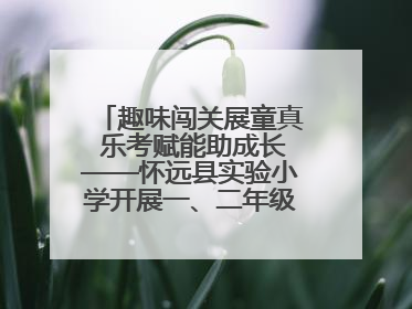 趣味闯关展童真 乐考赋能助成长——怀远县实验小学开展一、二年级无纸化测评活动