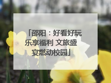 邵阳：好看好玩乐享福利 文旅盛宴燃动校园