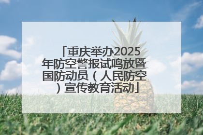 重庆举办2025年防空警报试鸣放暨国防动员（人民防空）宣传教育活动