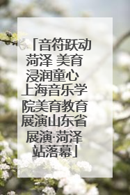 音符跃动菏泽 美育浸润童心 上海音乐学院美育教育展演山东省展演·菏泽站落幕