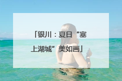 银川：夏日“塞上湖城”美如画