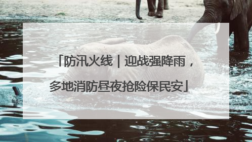 防汛火线｜迎战强降雨，多地消防昼夜抢险保民安