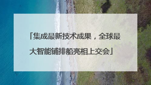 集成最新技术成果，全球最大智能铺排船亮相上交会