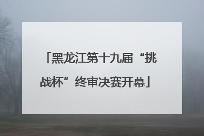 黑龙江第十九届“挑战杯”终审决赛开幕
