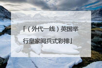 （外代一线）英国举行皇家阅兵式彩排