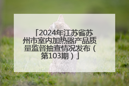 2024年江苏省苏州市室内加热器产品质量监督抽查情况发布（第103期）