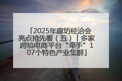2025年廊坊经洽会亮点抢先看（五）丨多家跨境电商平台“牵手”107个特色产业集群