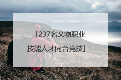 237名文物职业技能人才同台竞技