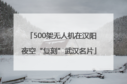 500架无人机在汉阳夜空“复刻”武汉名片