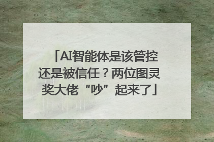AI智能体是该管控还是被信任？两位图灵奖大佬“吵”起来了