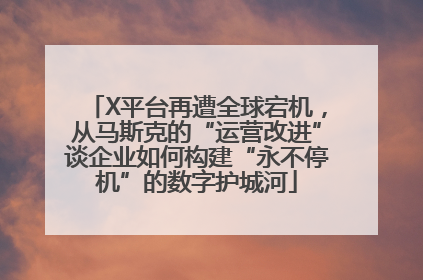 X平台再遭全球宕机，从马斯克的“运营改进”谈企业如何构建“永不停机”的数字护城河